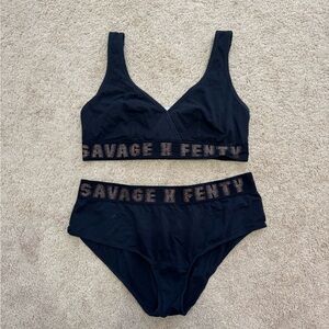 Savage X Fenty Black Intimates Set